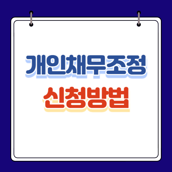 개인채무조정 신청방법, 지원대상, 지원내용