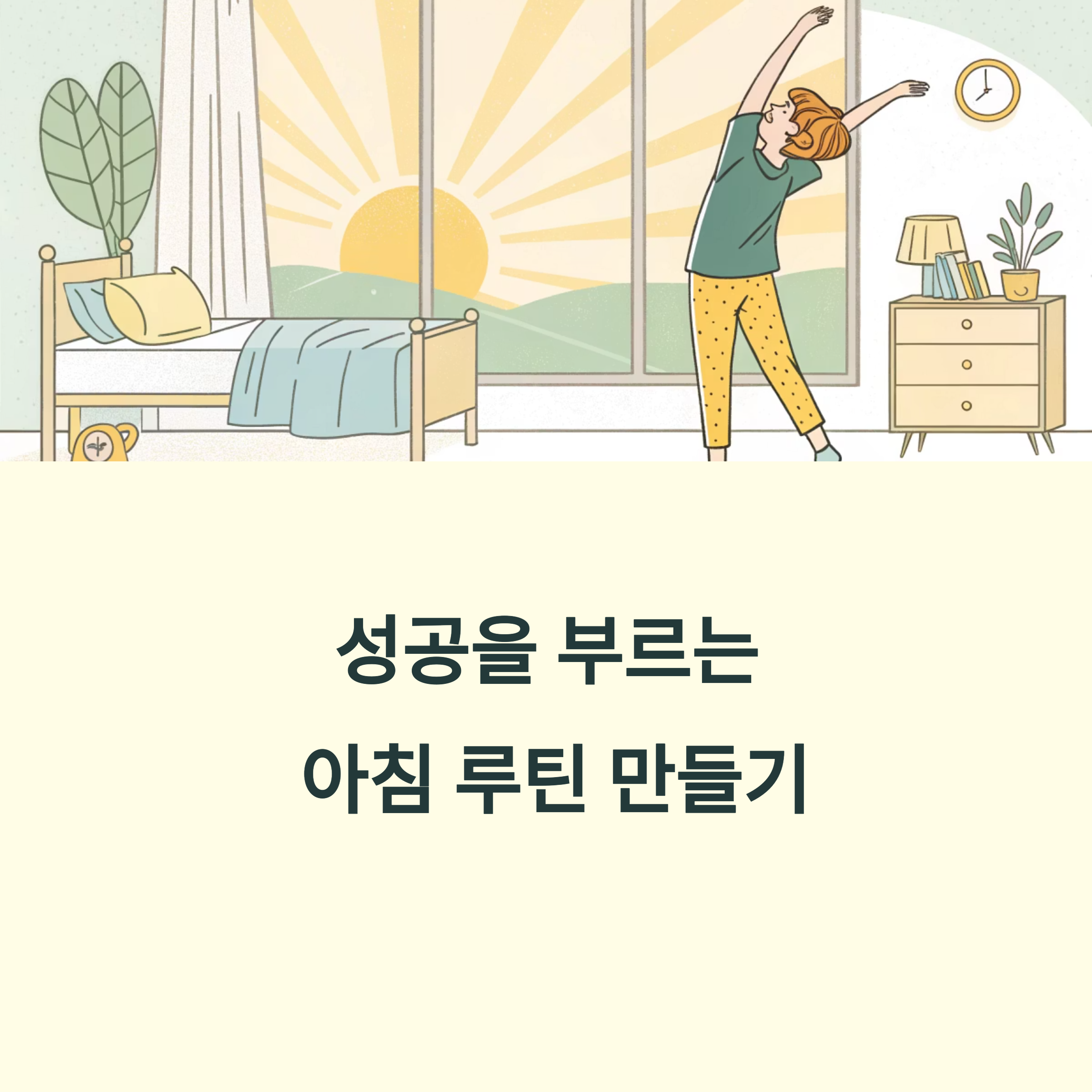 아침 루틴으로 하루를 바꾸는 방법