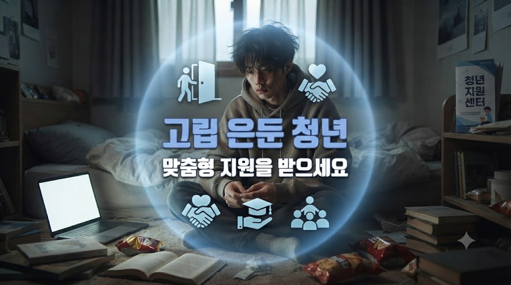 고립 은둔청년이 갈피를 못잡고 우울한 모습