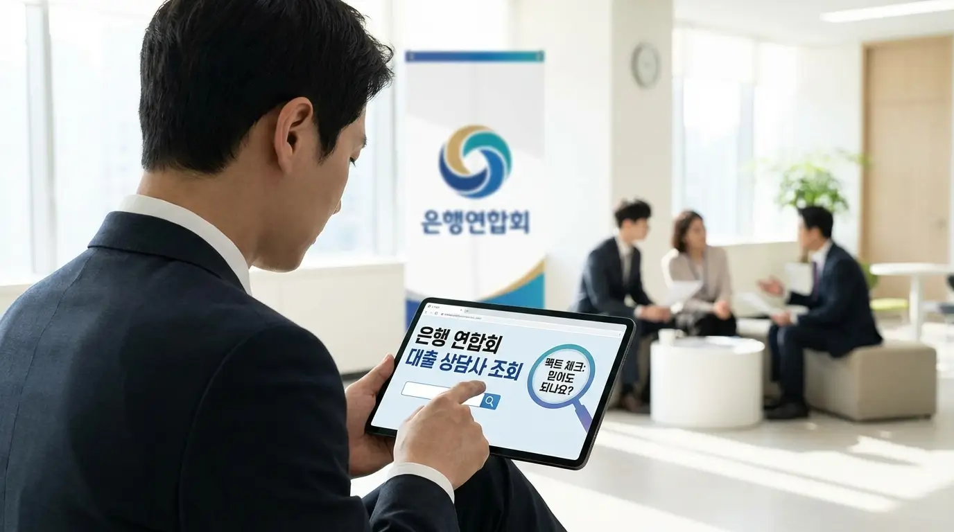 은행 연합회 대출 상담사 조회 및 은행 대출 상담사 믿어도 되나요 팩트 체크