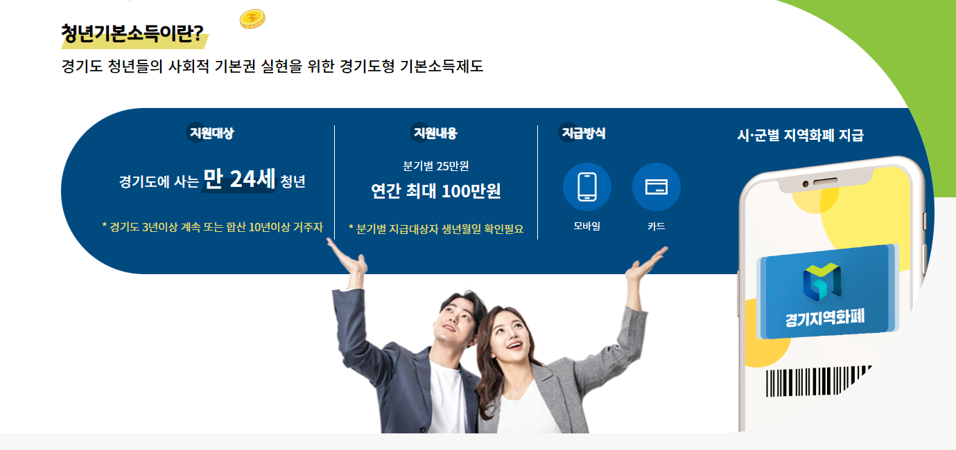 2022경기도청년지원금 지원대상