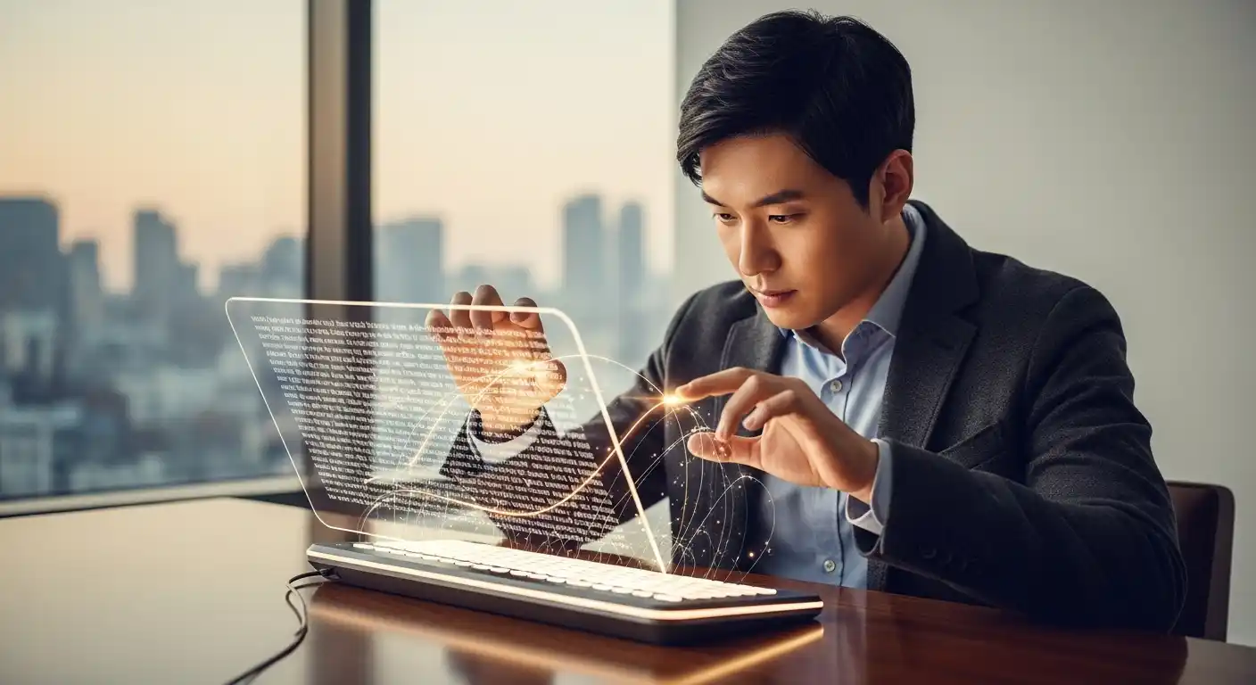 <img src="entrepreneur_using_ai_writing_tool_like_instrument.webp" alt="창업자가 AI 글쓰기 도구를 정교한 악기처럼 다루며 아이디어를 현실화하는 모습, 이미지 입니다">