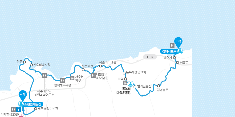 제주 올레길 19코스 지도 완주 트레킹 팁 경험담 맛집 카페 정보