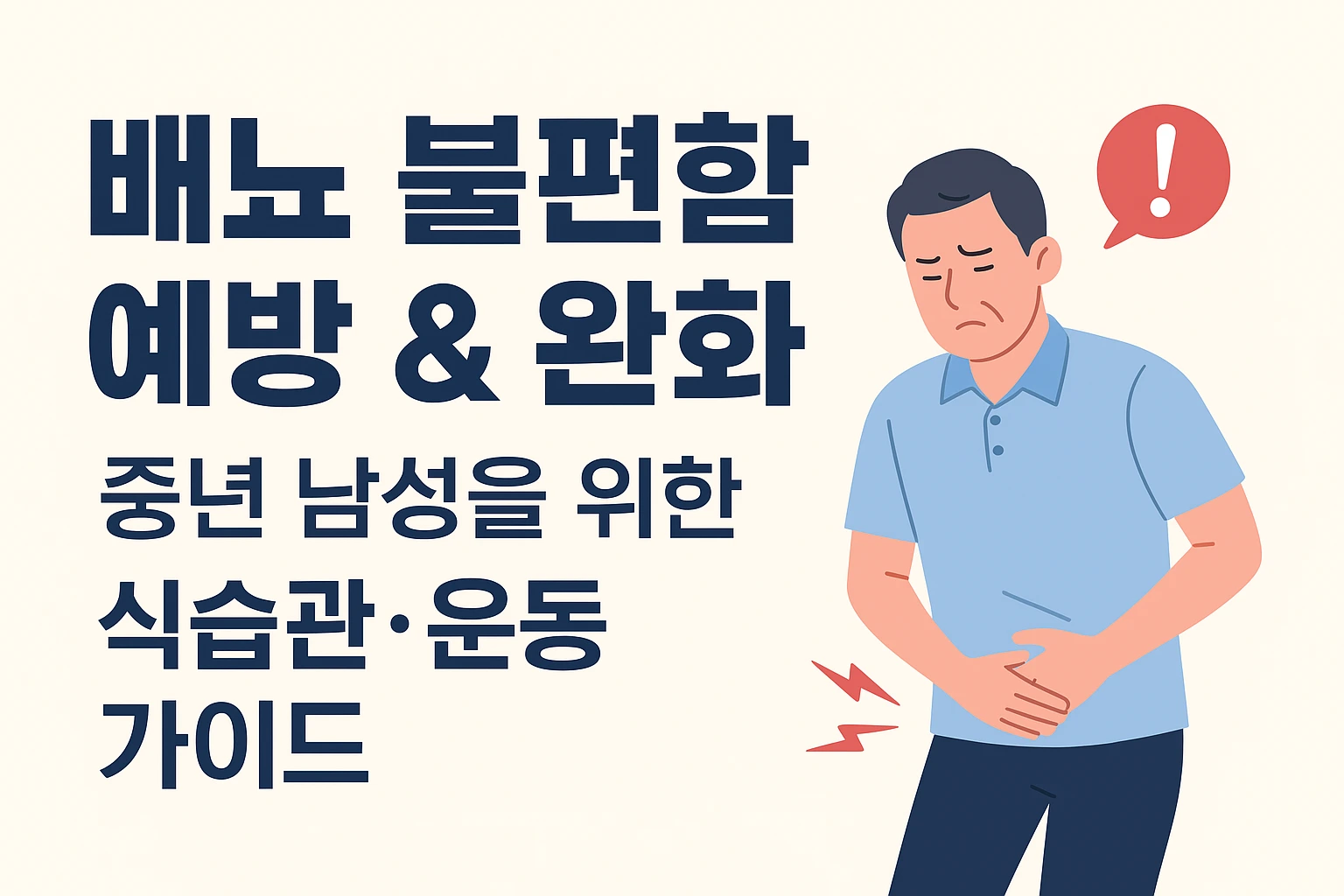 중년남성 배뇨문제 개선방법
