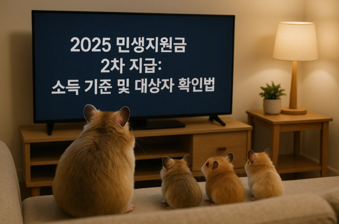 2025 민생지원금 2차 지급: 소득 기준 및 대상 확인