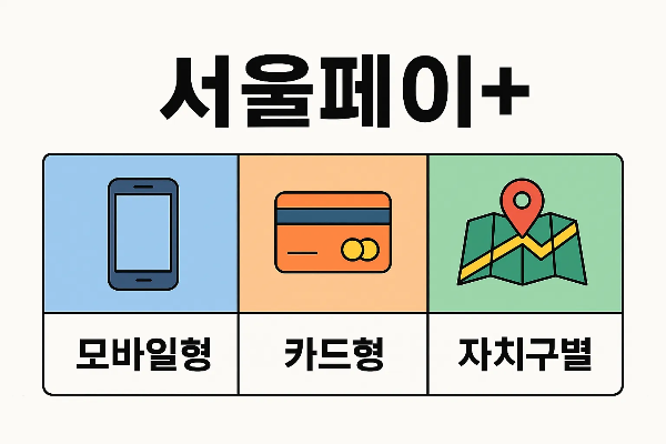 서울사랑상품권 충전은 앱을 통한 간편 충전과 은행·카드사를 통한 신청이 가능하며 월 50만원 충전 한도와 150만원 보유 한도 조건이 정리된 인포그래픽입니다