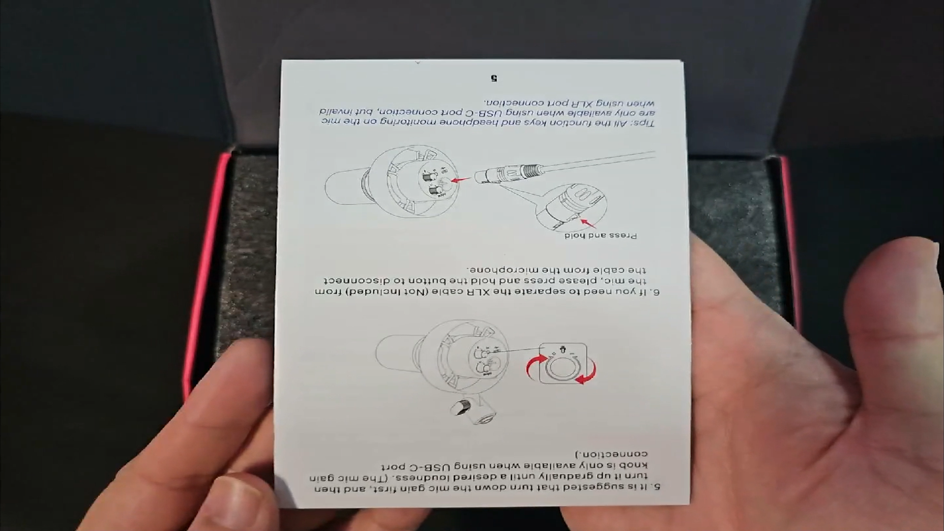 Fifine K688 다이나믹 마이크 개봉기 - 설명서 사진