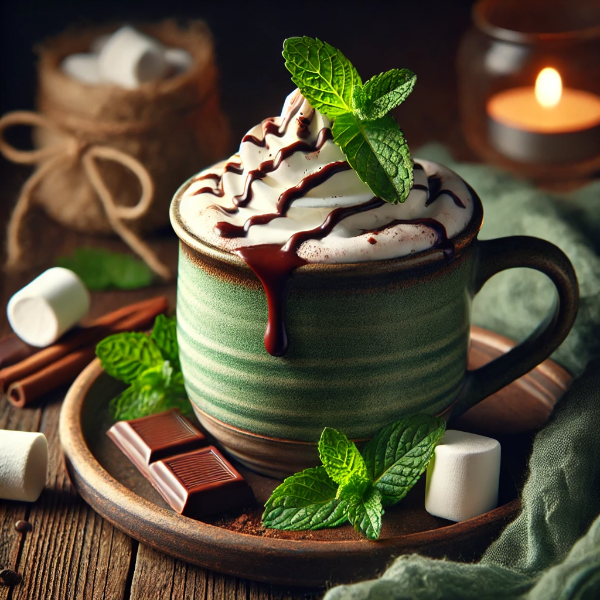 민트 핫 초코