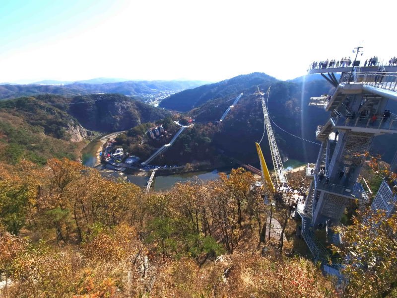 원주 소금산, 원주 잔도, 소금산 잔도, 강원도 단풍, 원주 단풍, 간현유원지, 소금산 입장료