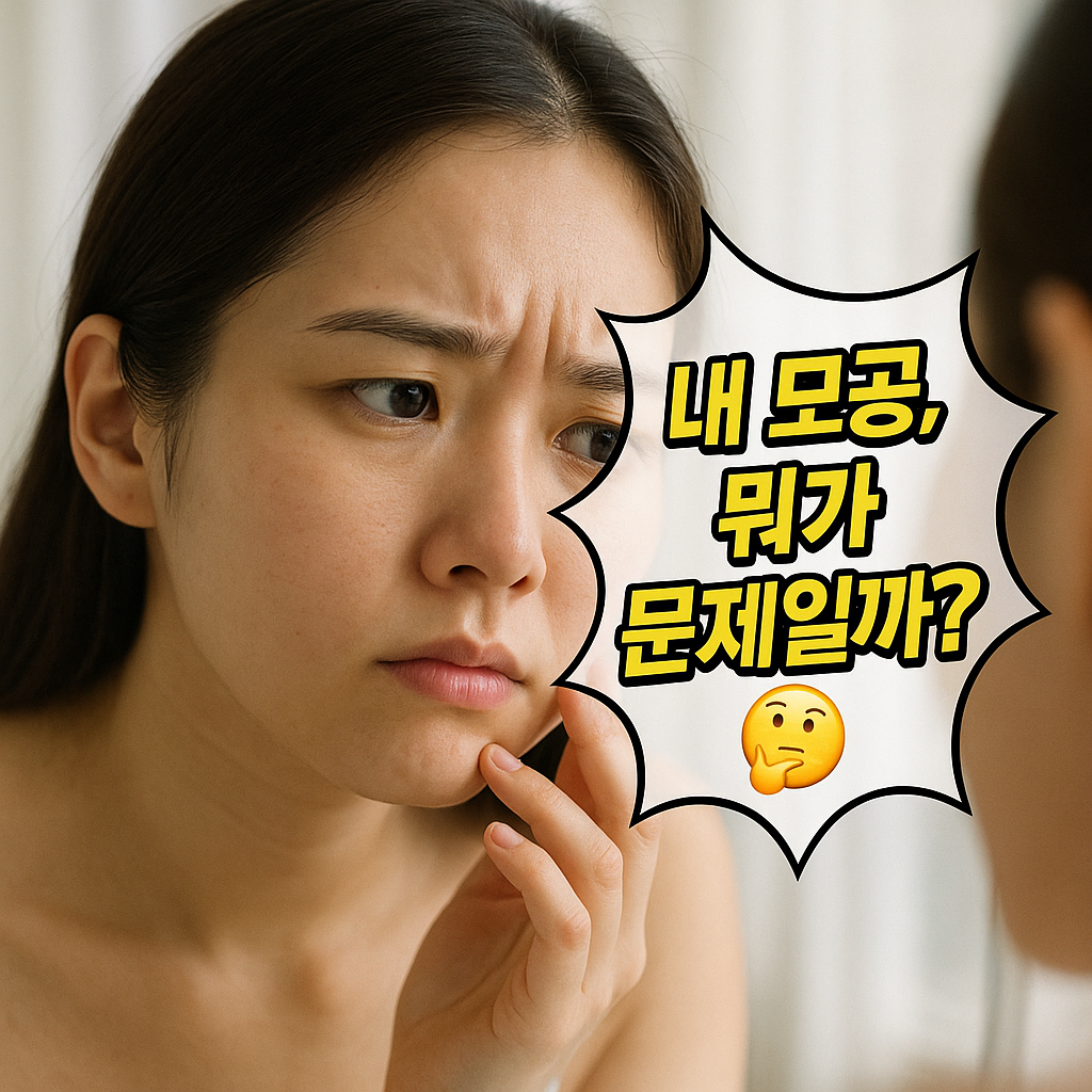 내 모공, 뭐가 문제일까? 🤔