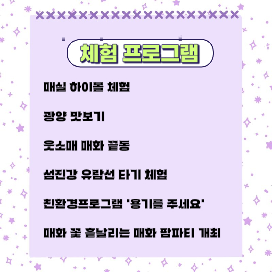 광양매화축제 - 행사안내 4 