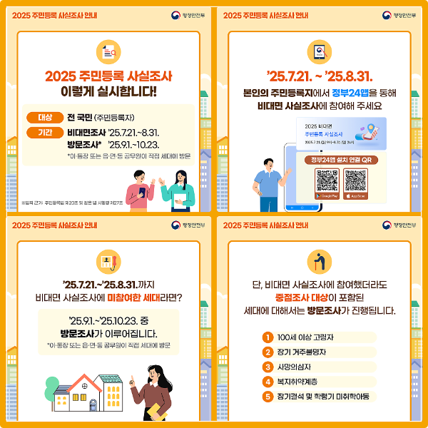 주민등록 사실조사 이미지
출처: 정부24 홈페이지 내 블로그 홈 이미지