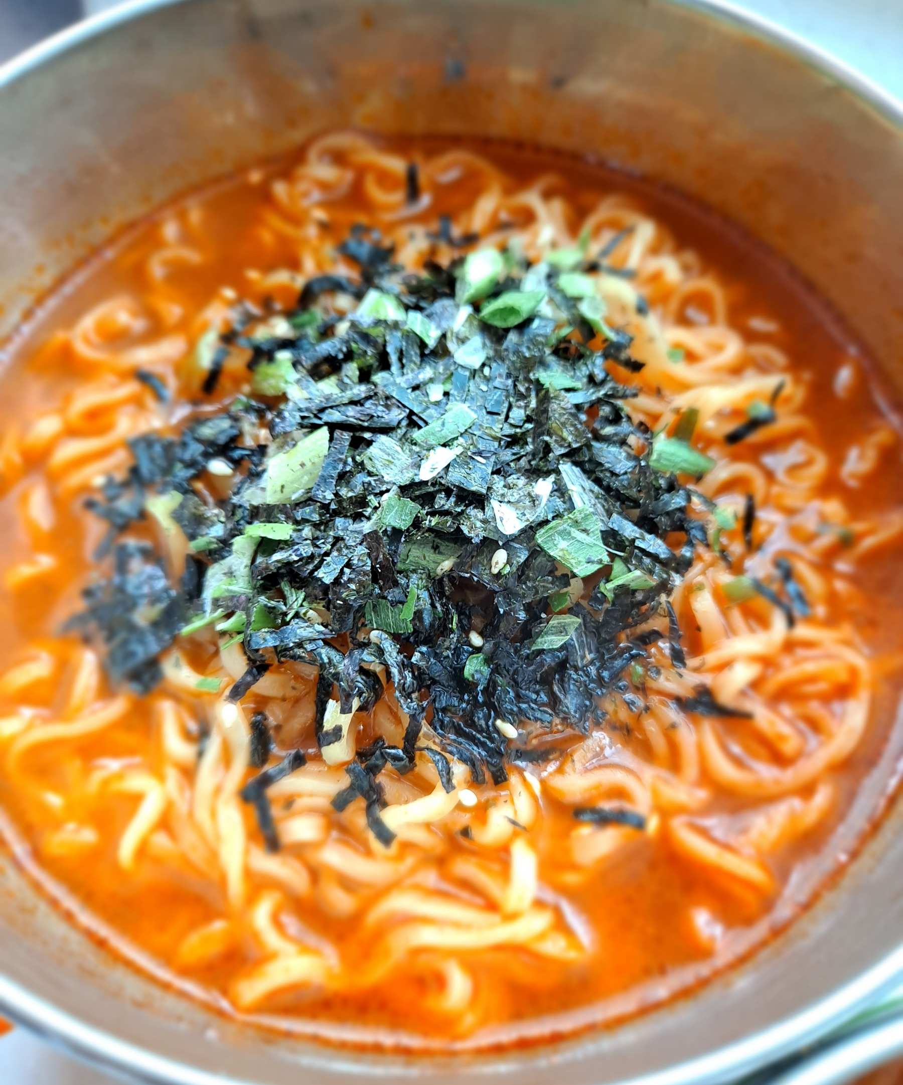 라면왕김통깨 비주얼