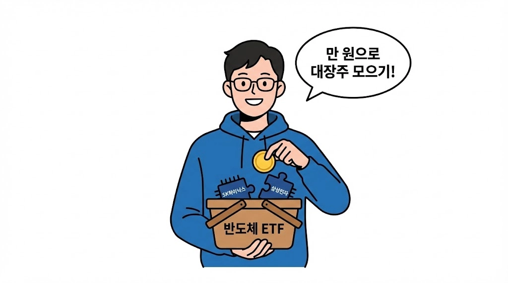 SK하이닉스 1주에 90만원이 부담된다면 1만원으로 대장주 사는 법 (반도체 ETF 추천)