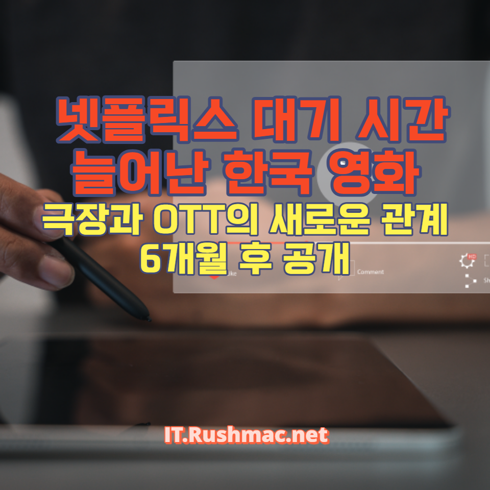 한국 영화가 극장에서 넷플릭스로 이동하는데 걸리는 시간이 6개월