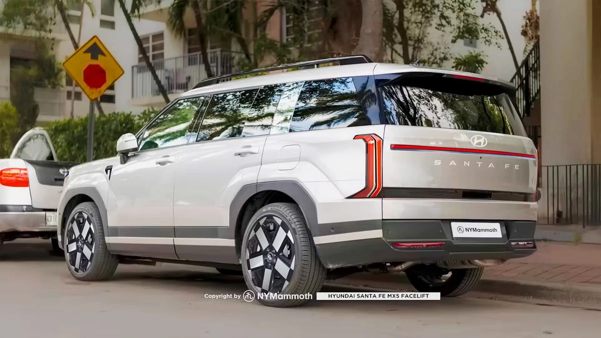 현대자동차 싼타페 페이스리프트 예상도 (출처 : 뉴욕맘모스)
