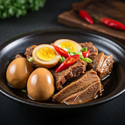 오리고기 메추리알 조림