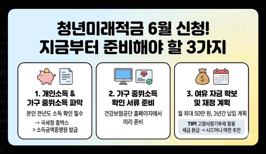 청년미래적금 1차 신청 날짜 [2026년 6월 출시] 가입 조건 및 수령 금액 총정리