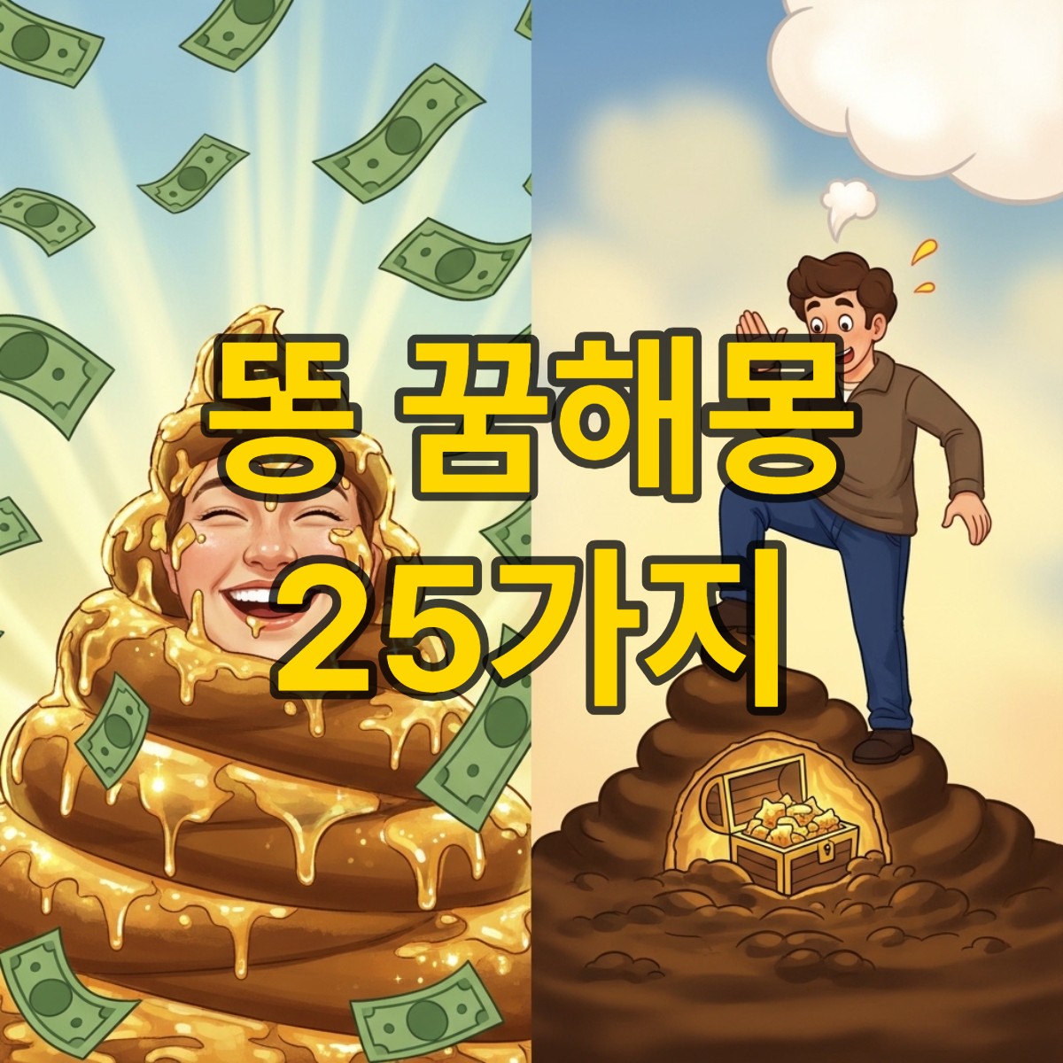 똥 꿈해몽 25가지