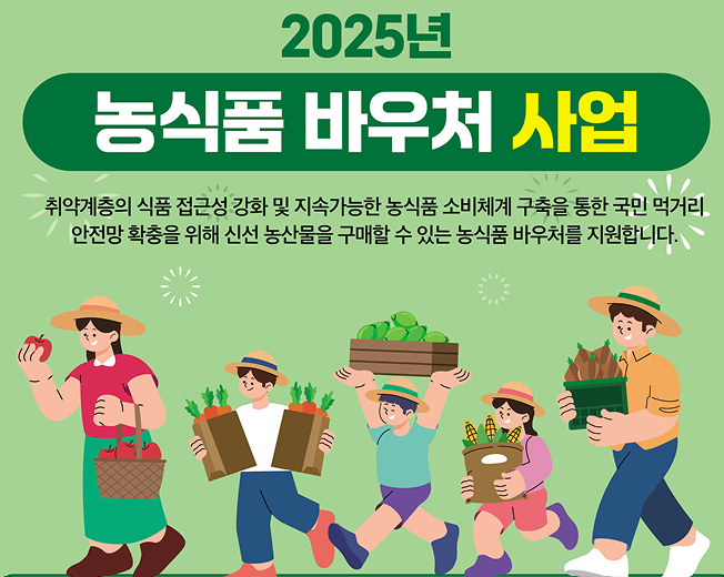 025년 농식품바우처 신청 방법 총정리!