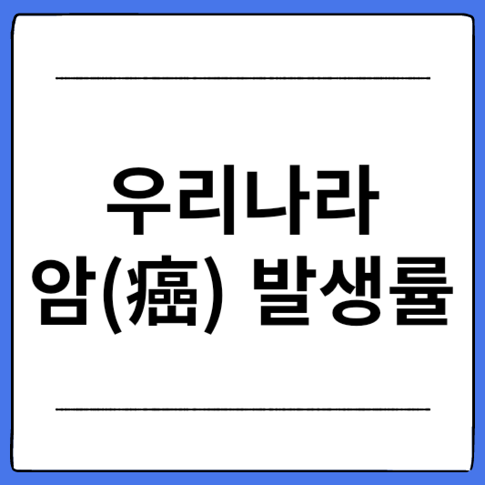 우리나라-암-발생률