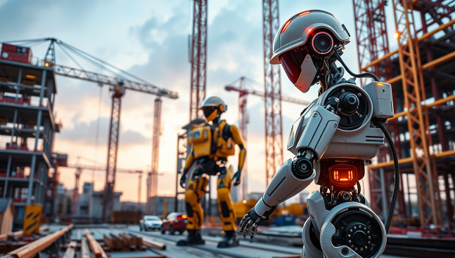 건설 로봇 자동화에 대한 이미지입니다.