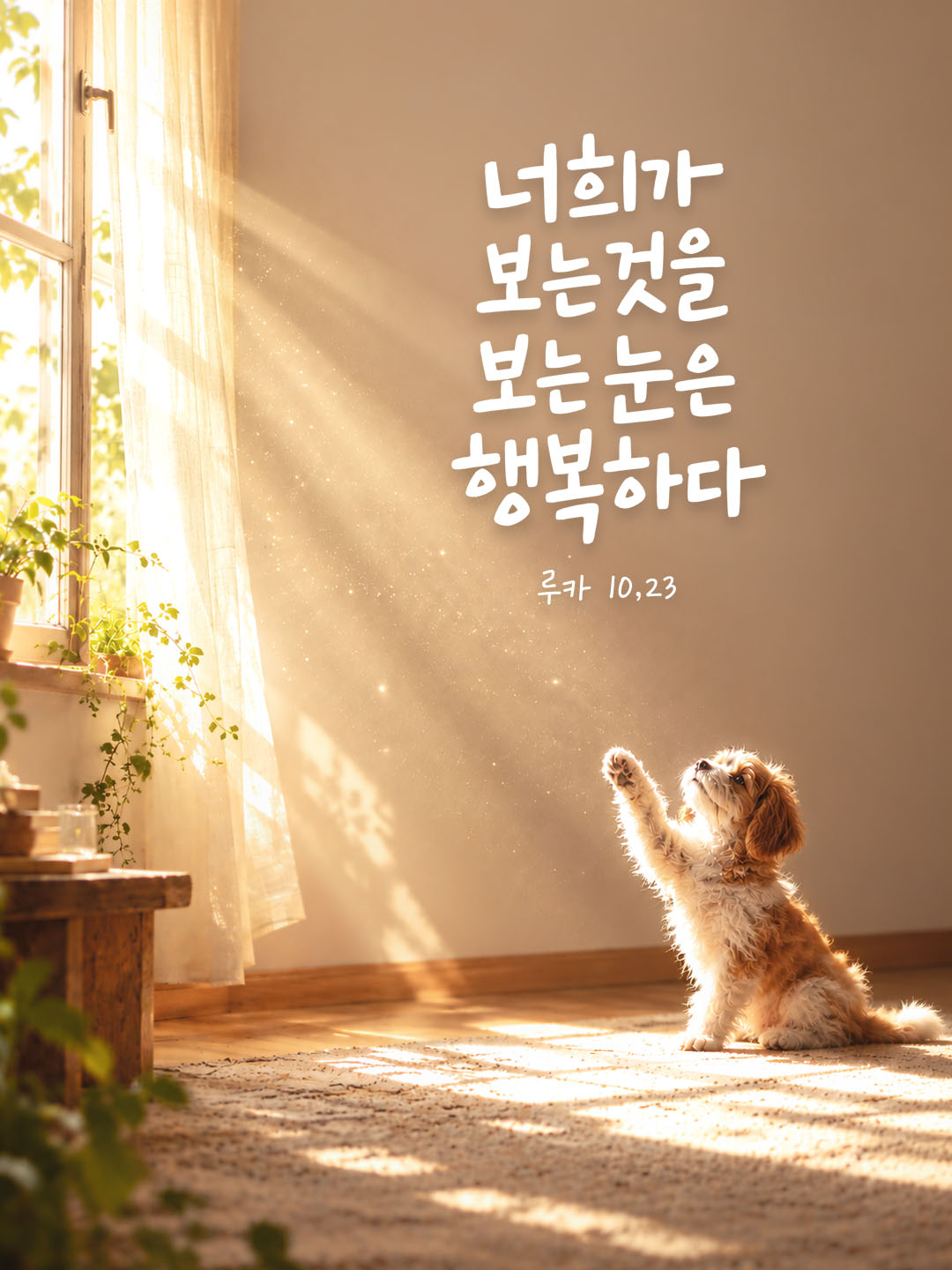 너희가 보는 것을 보는 눈은 행복하다. (루카 10,23) 말씀카드
