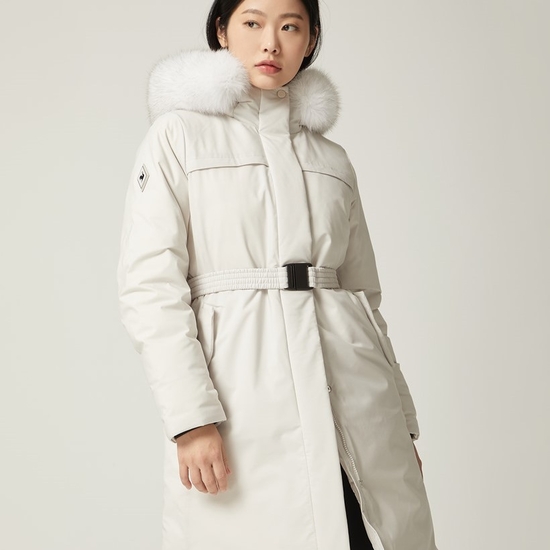 르꼬끄스포르티브 르꼬끄 우먼스 에슬레저 슬림 속사시 코트다운 QN422ODJN2