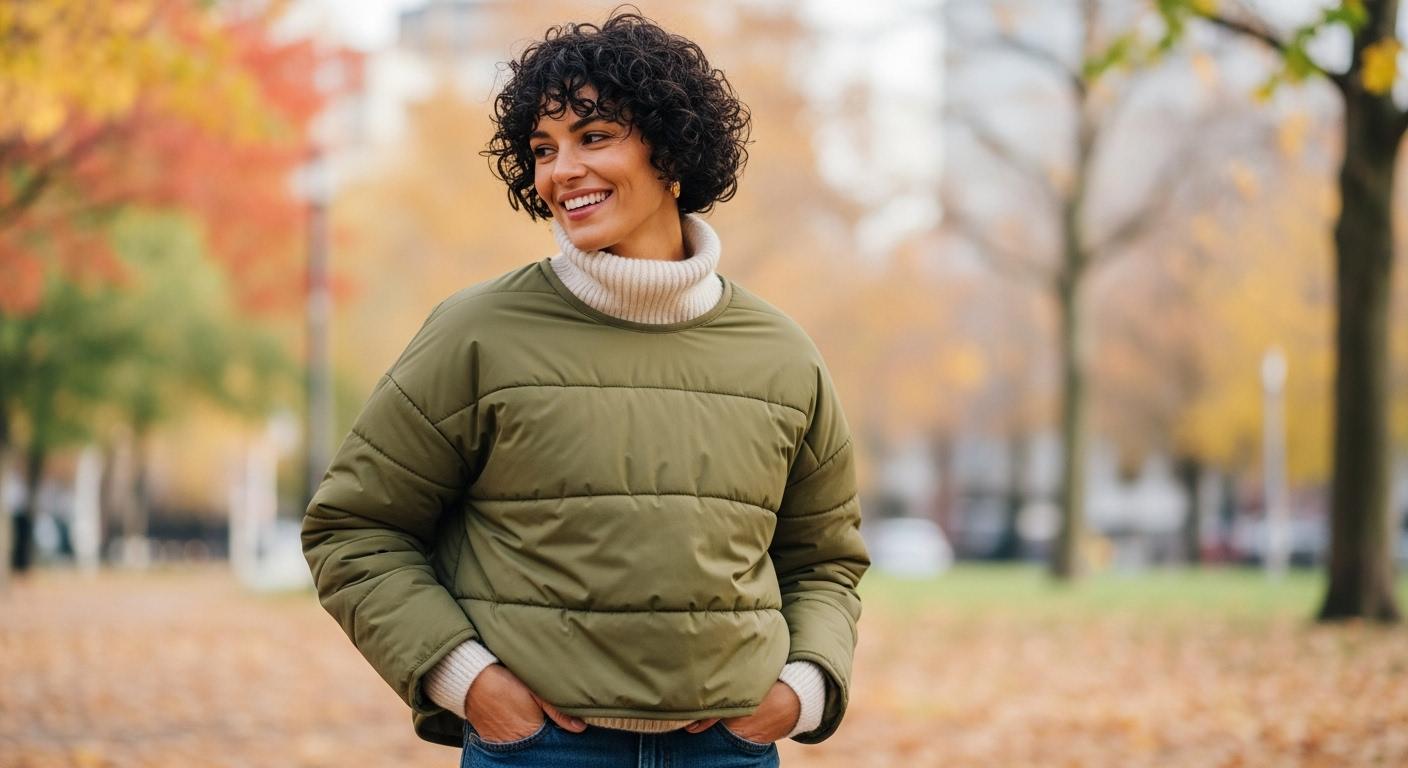 여성숏패딩점퍼