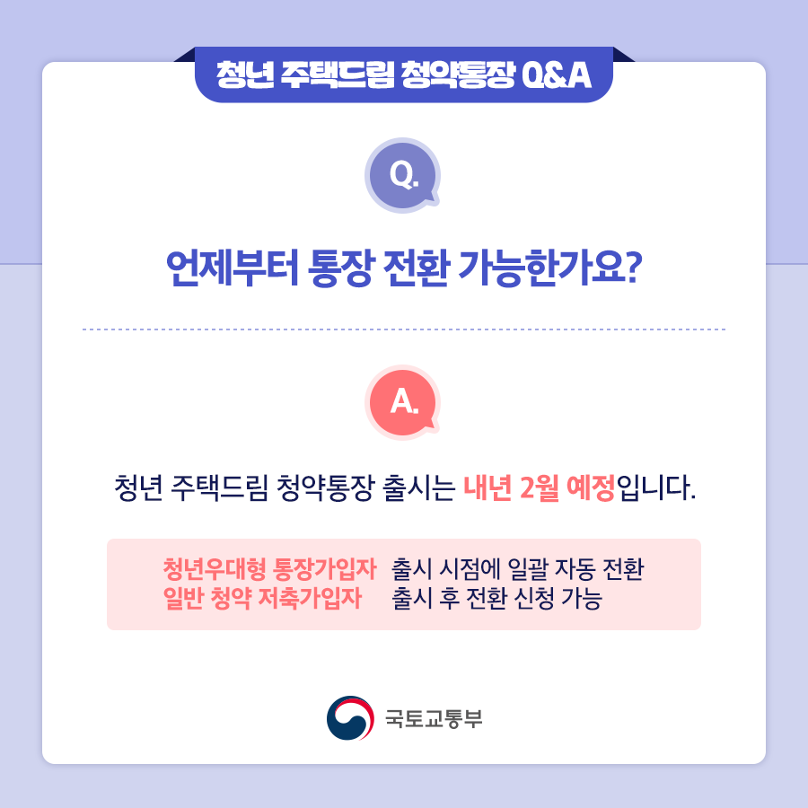 청년 주택드림 청약통장