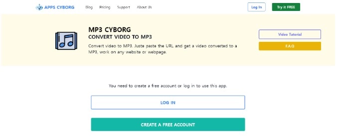 app cyborg 메인화면