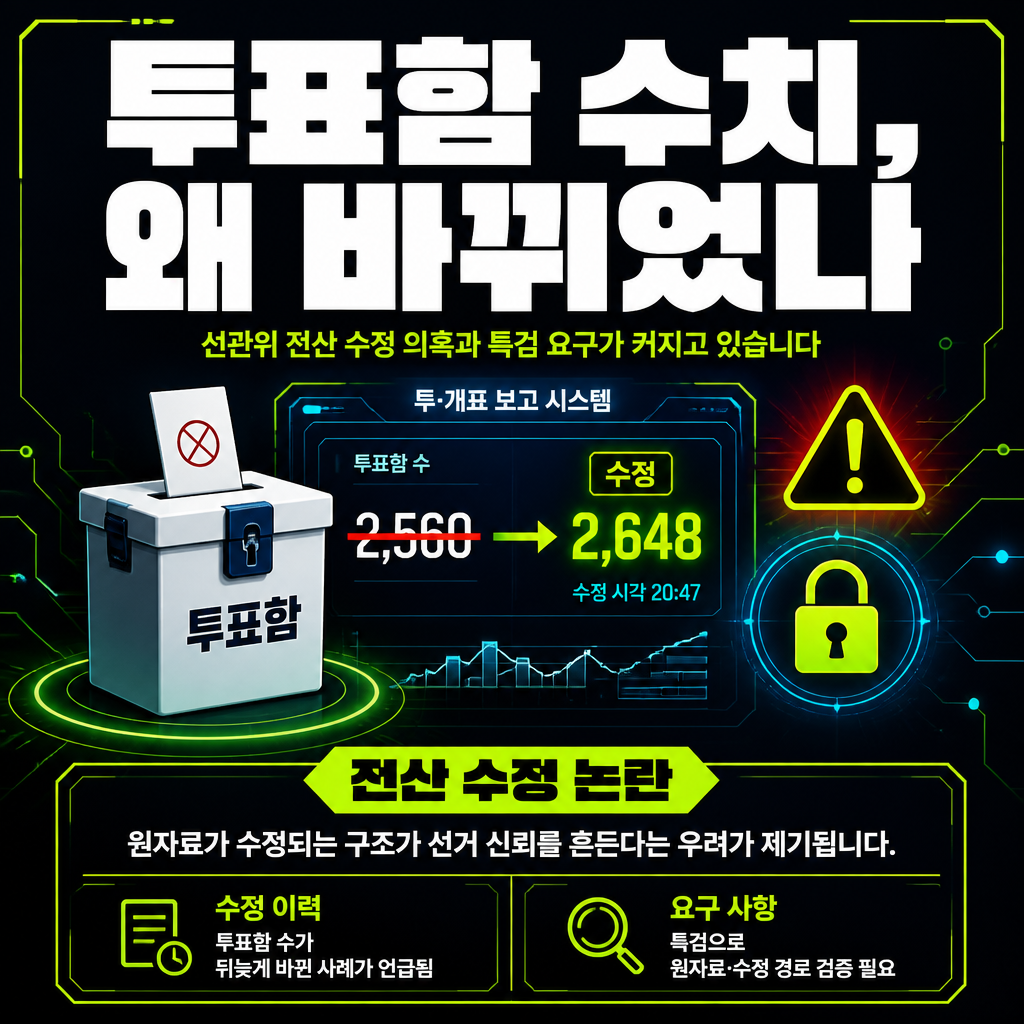 투표함 수치, 왜 바뀌었나