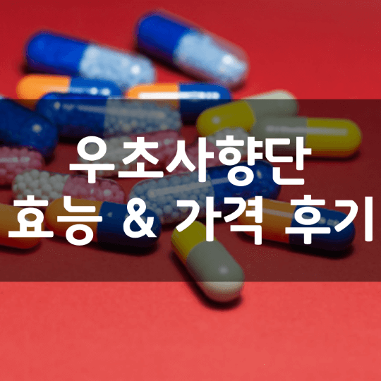 우초사향단-의미-성분-효능-부작용-복용법-가격-내돈내산-후기-추천-정리
