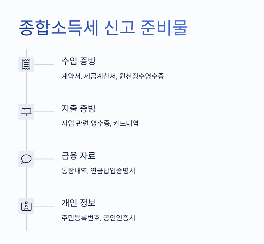 종합소득세 신고 준비물