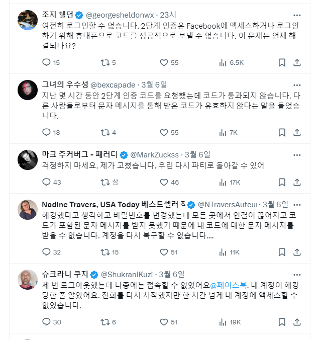인스타그램 대규모 오류 문의