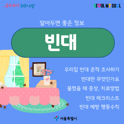 출처-서울시 내손안에 서울-빈대퇴치제-빈대물린자국-베드버그예방
