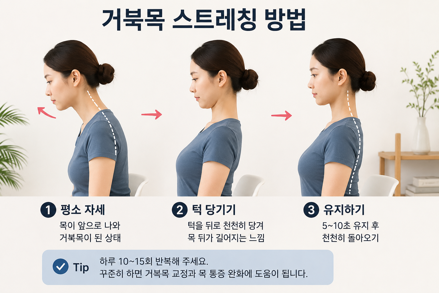 거북목 스트레칭