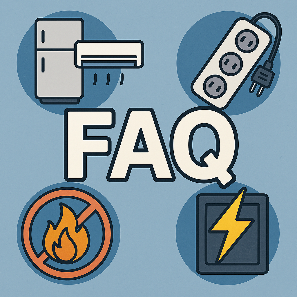 냉장고와 에어컨 멀티탭 연결 시 전기세와 화재 위험 체크