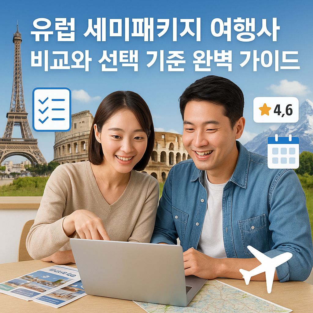 유럽 세미패키지 여행사 비교와 선택 기준 완벽 가이드