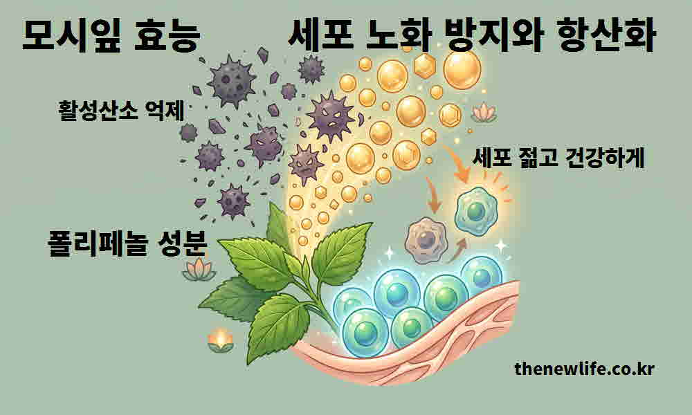 모시잎 효능 세포 노화 방지 항산화