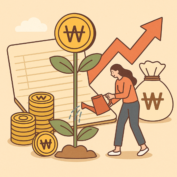 청년도약계좌로 성장하는 청년의 이미지