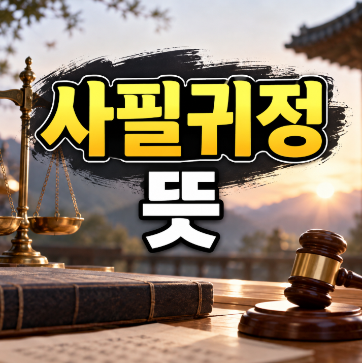 사필귀정 뜻