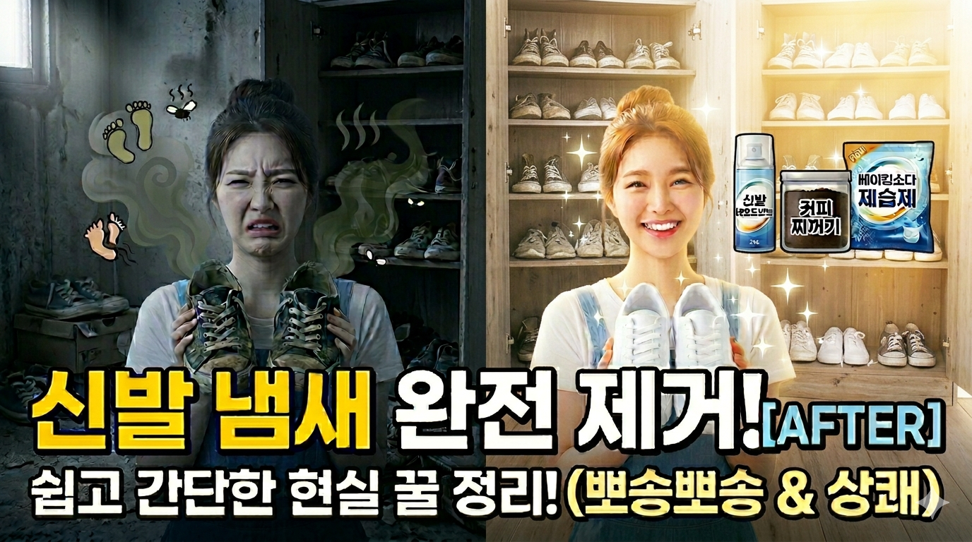 신발 냄새 제거 방법