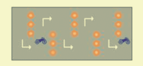 오토바이-시험-연속전환코스