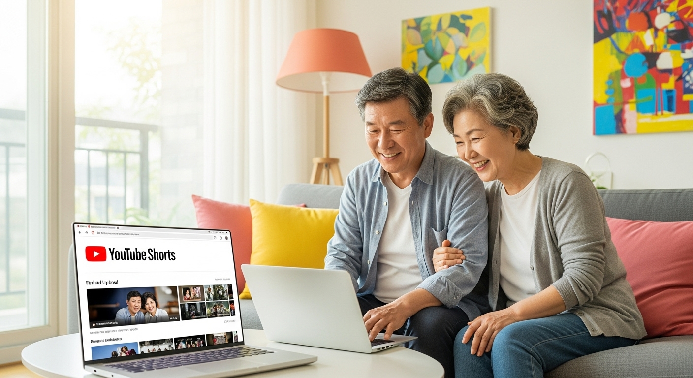 자막 편집 중인 스마트폰 화면