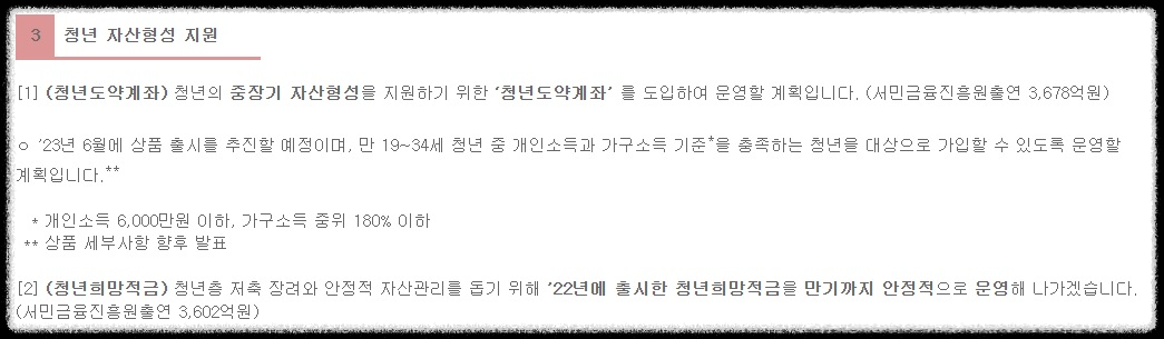 청년도약계좌 대상과 조건