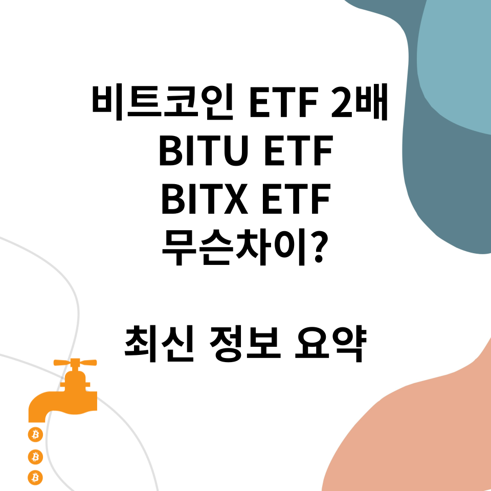 비트코인 대표 레버리지 ETF BITX, BITU 소개