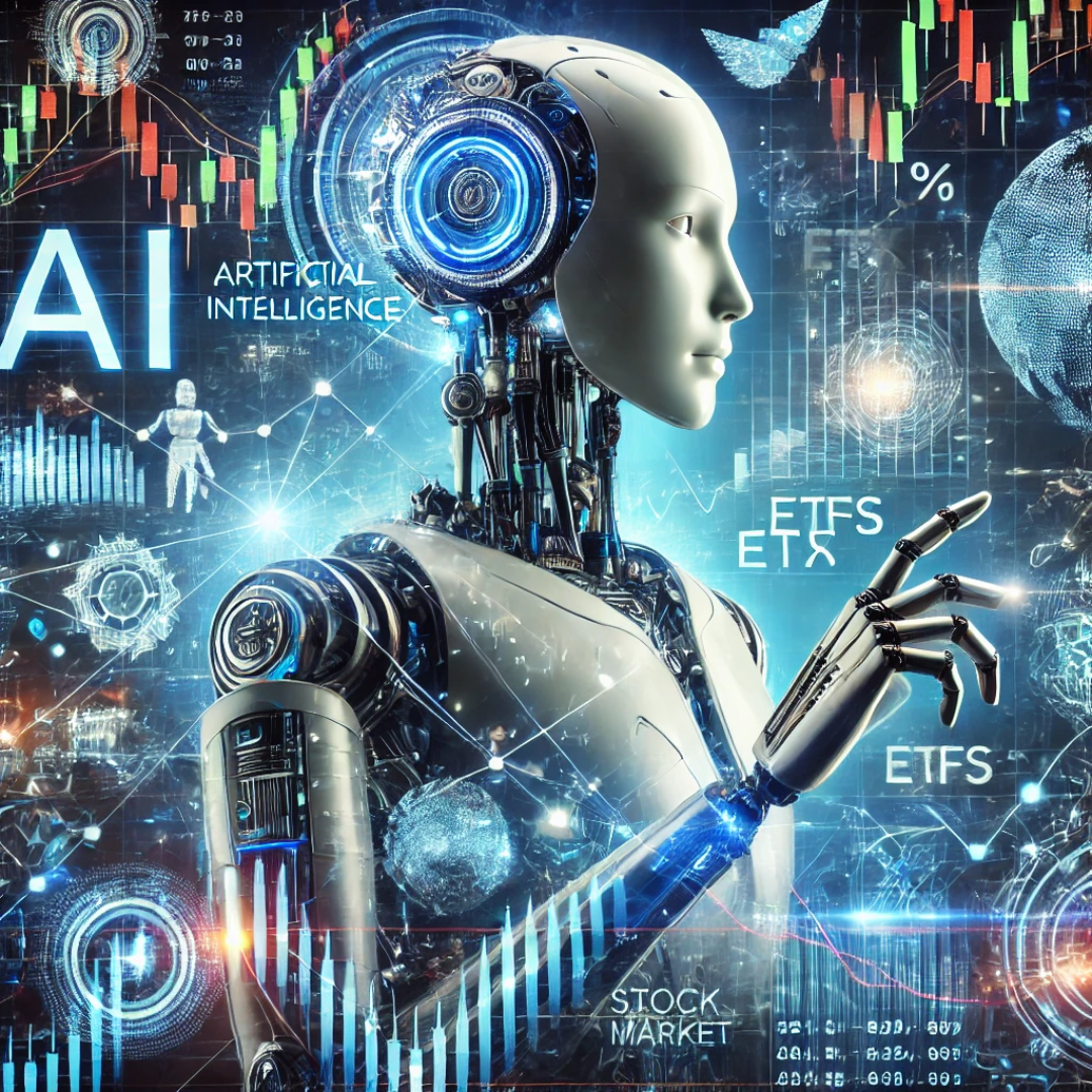 ai 관련주 대장주, 원샷원킬 etf 종류 정리, 간편하게 투자하세요 관련 AI가 직접 ai etf를 찾고 투자 시뮬레이션을 돌리는 모습 이미지