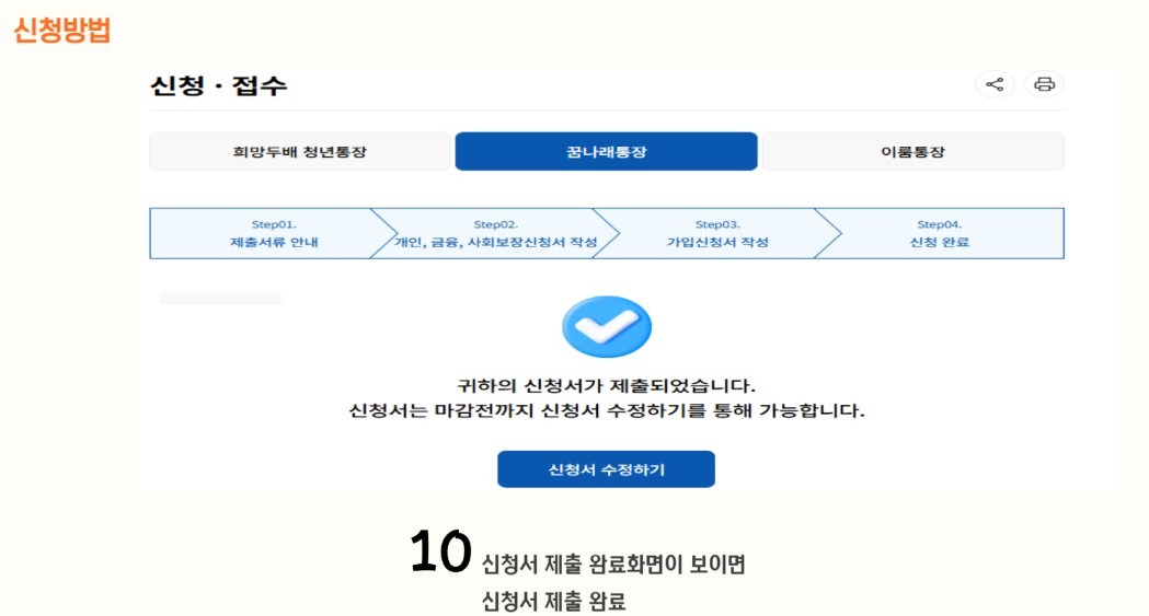 서울시 꿈나래 통장 신청 방법 및 혜택