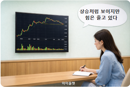 오전 급등 후 오후 둔화 구조